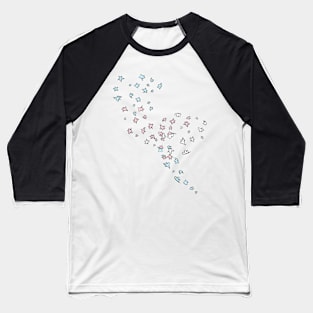 Trans Pride Flag Leaves Baseball T-Shirt